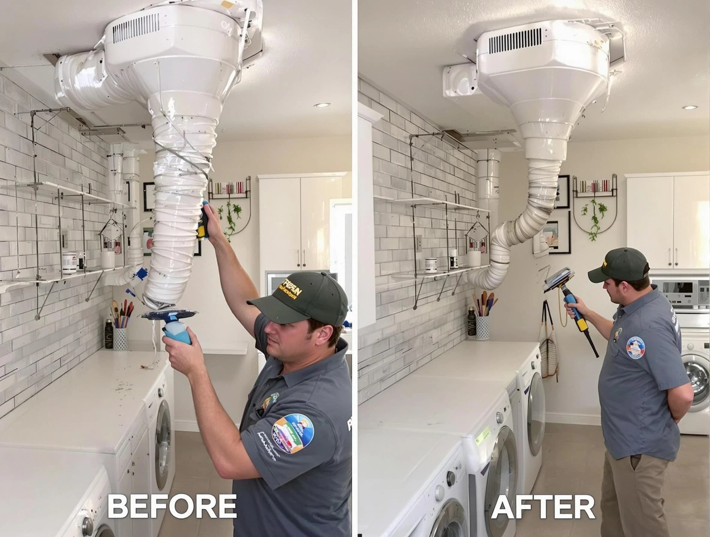 Professional dryer exhaust vent cleaning by Woburn Dryer Vent Cleaning in Woburn