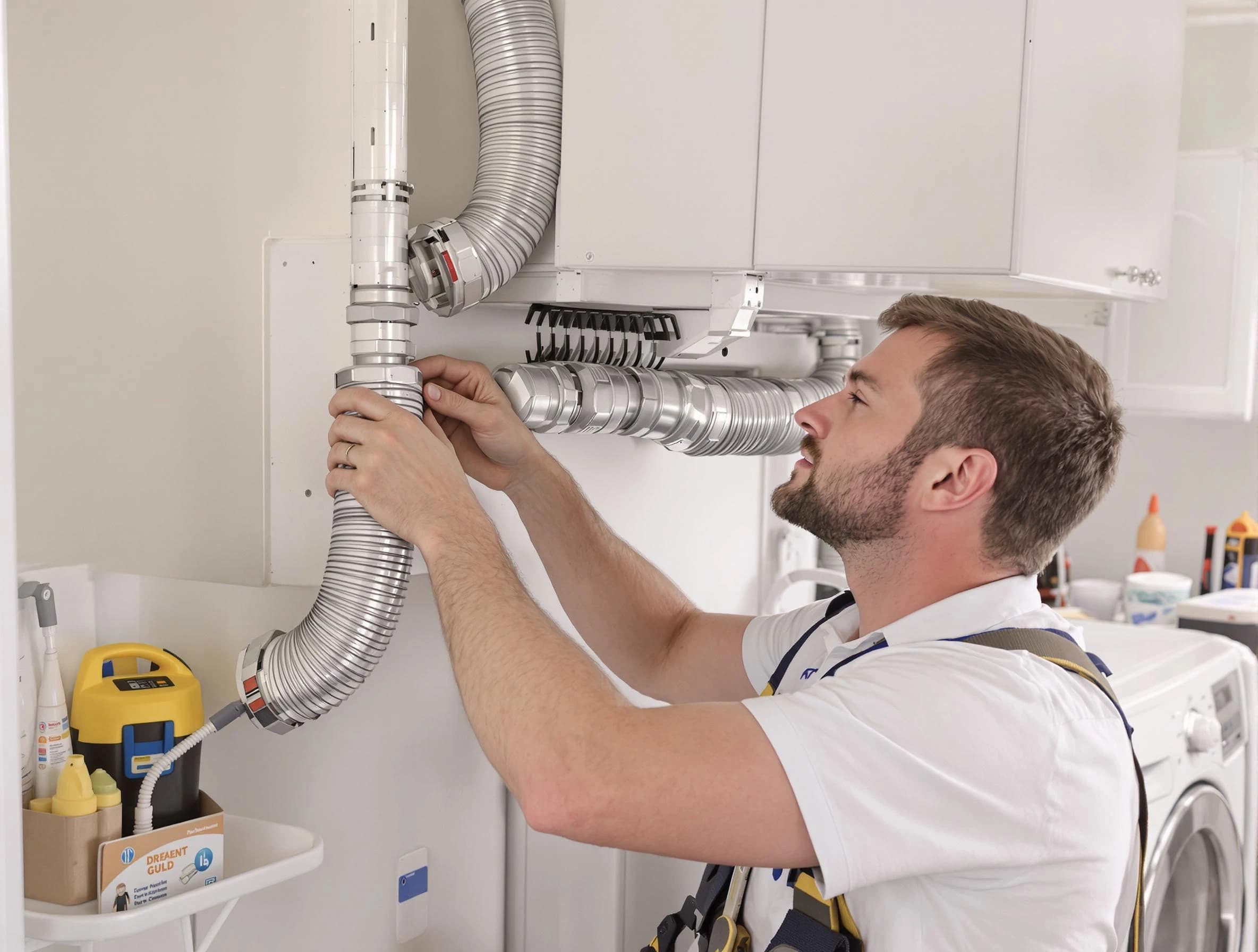Professional dryer vent repair and installation by Woburn Dryer Vent Cleaning in Woburn