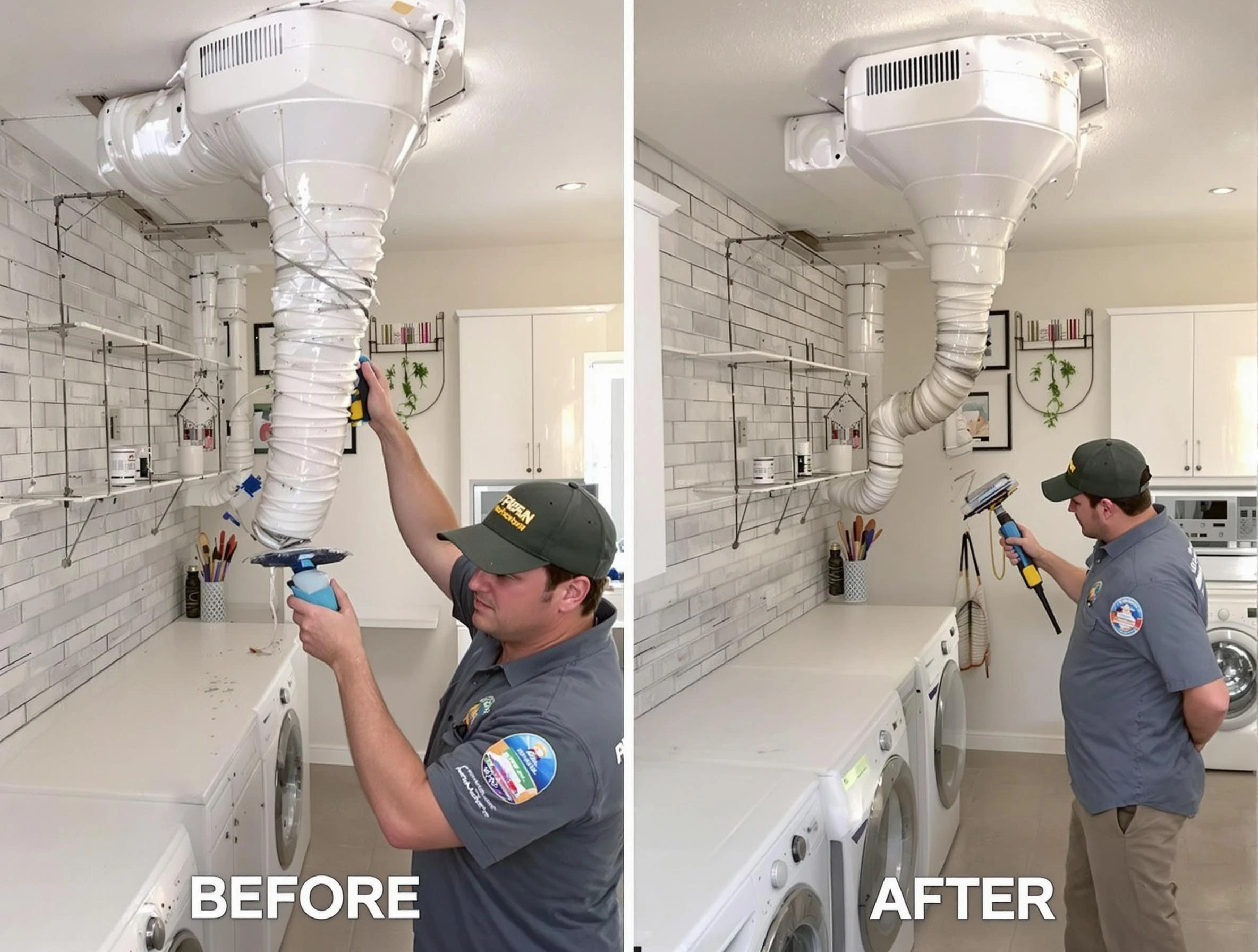 Professional dryer exhaust vent cleaning by Woburn Dryer Vent Cleaning in Woburn